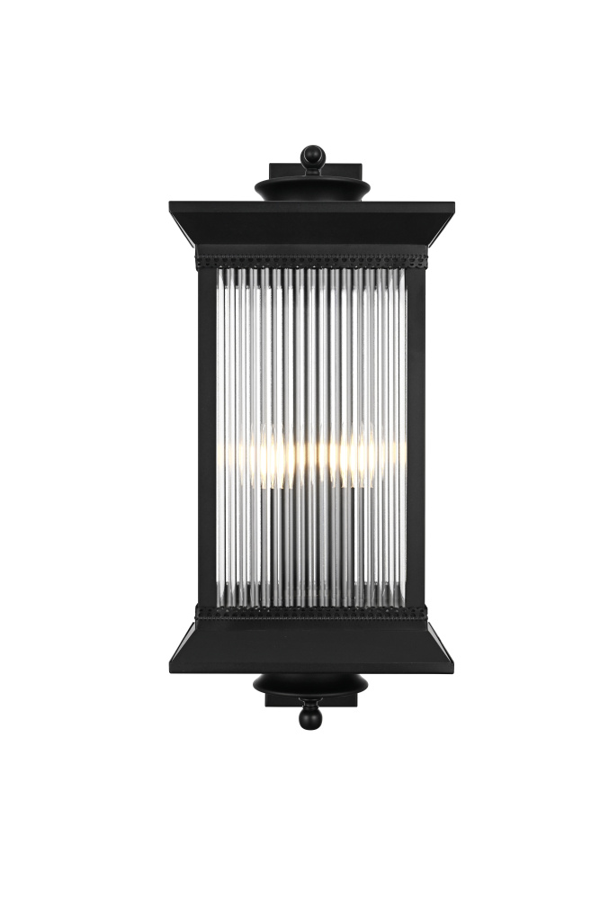 Wall sconce W12"E14"  H27.5" L4 Black (1Box)