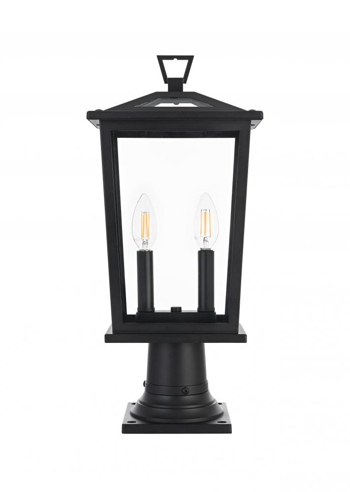 Berks 7 inch Outdoor Pendant in Black