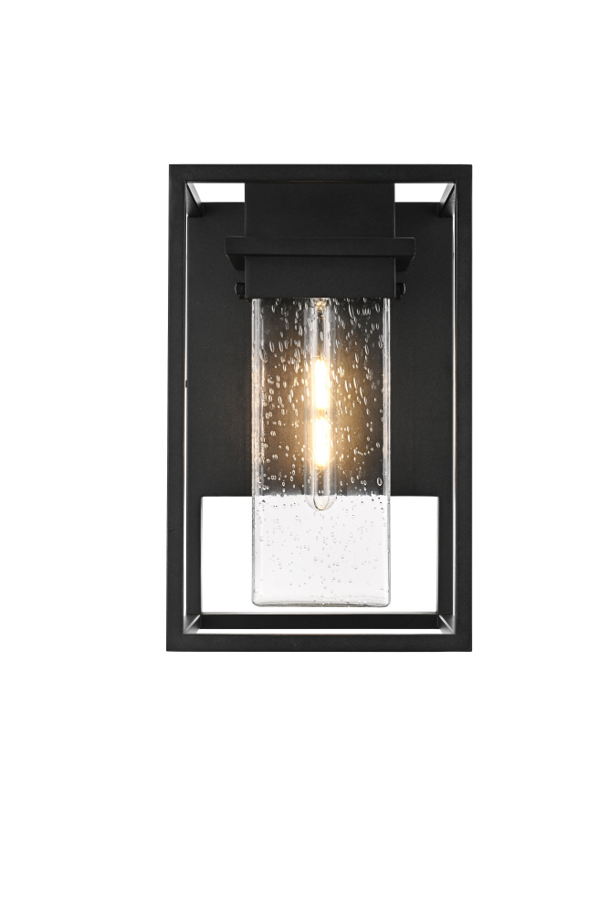 Wall sconce W10" E10" H16" L1 Black (1Box)