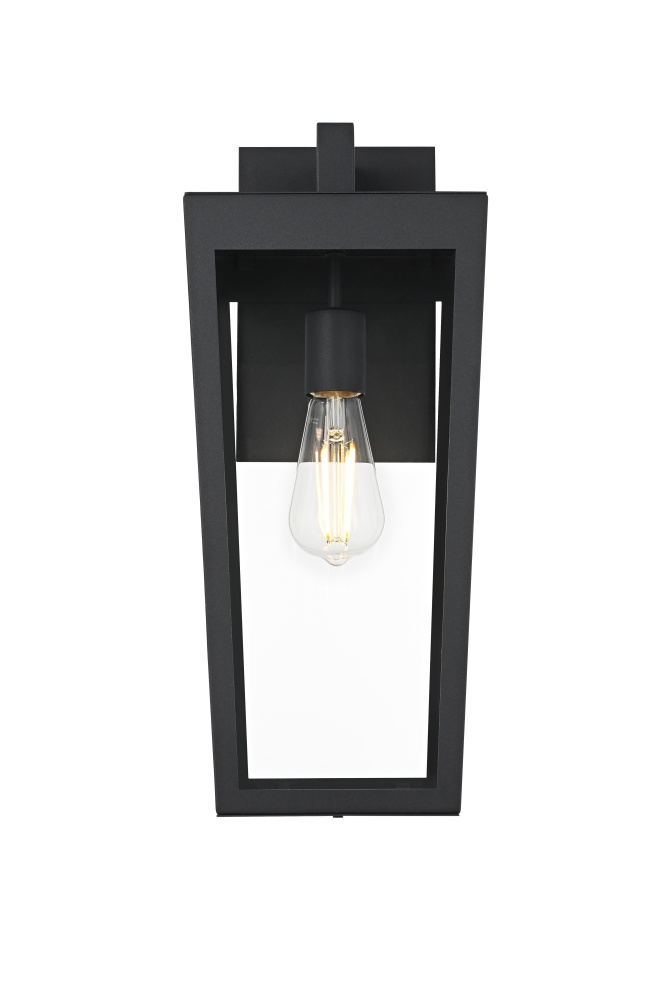Wall Sconce W7.5" E8.9" H18.3" Black