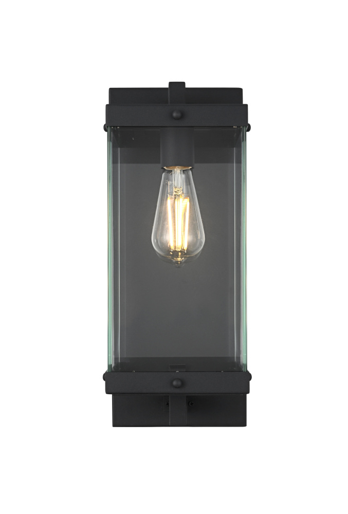 Wall Sconce W6.9" E8.5" H17.3" Black