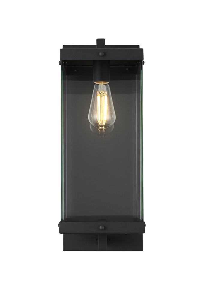 Wall Sconce W7.9" E9.5" H20.5" Black