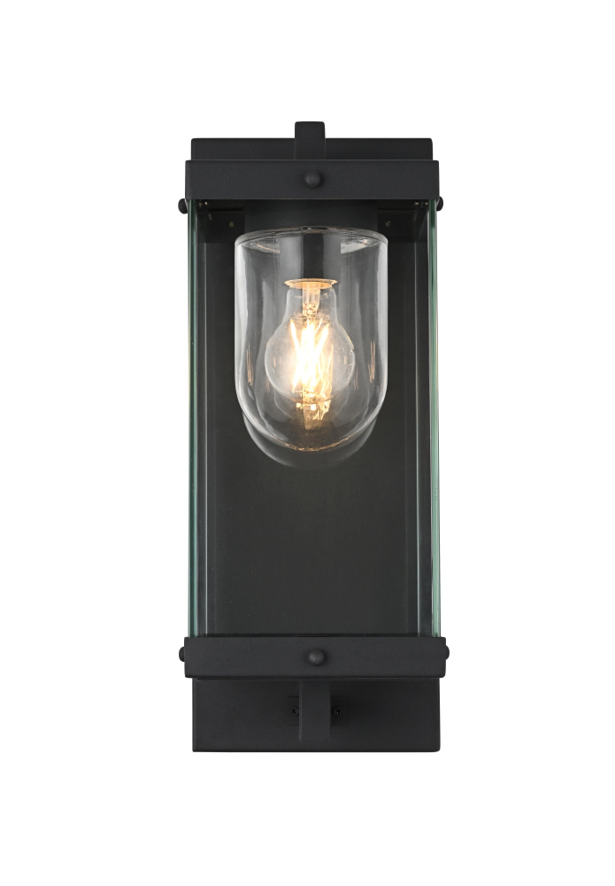 Wall Sconce W6.9" E8.5" H17.3" Black
