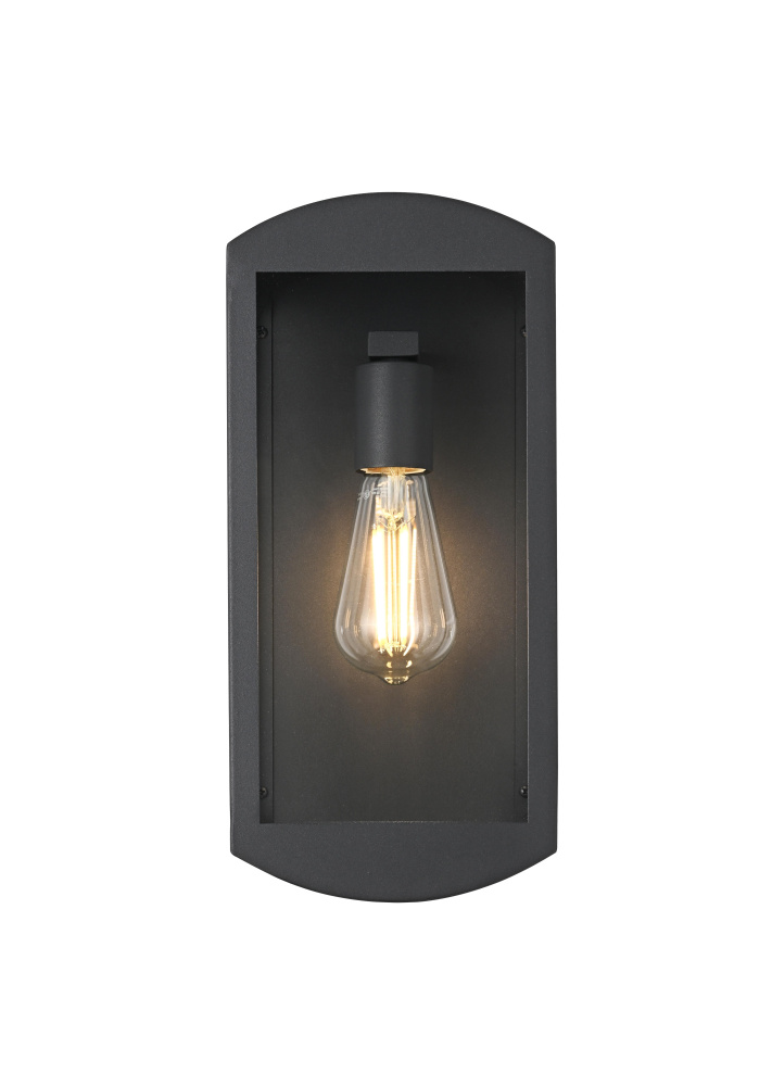 Wall Sconce W6.3" E5.5" H14.0" Black