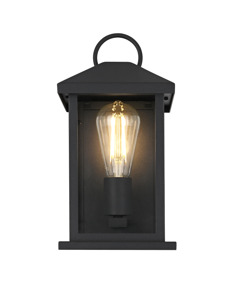 Wall Sconce W6.3" E6.0" H12.3" Black
