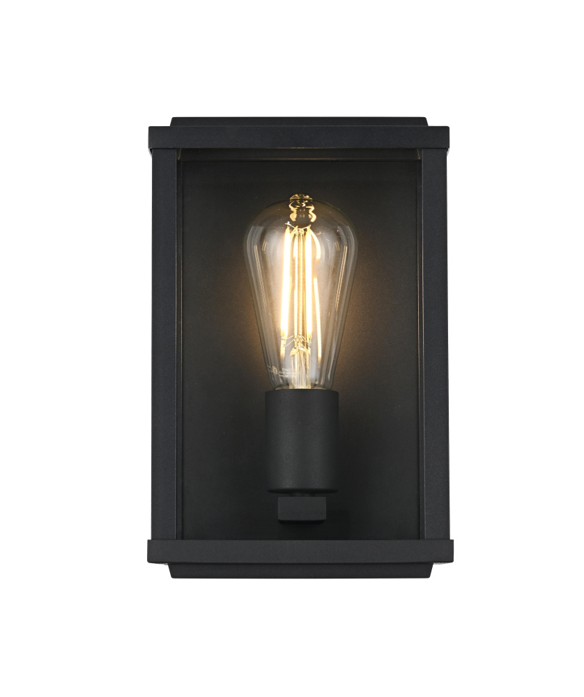 Wall Sconce W6.3" E4.3" H9.8" Black