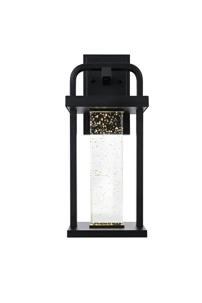 Uriah 16 inch LED Outdoor Wall sconce in Black