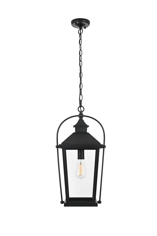 Luz 21 inch Outdoor Pendant in Black