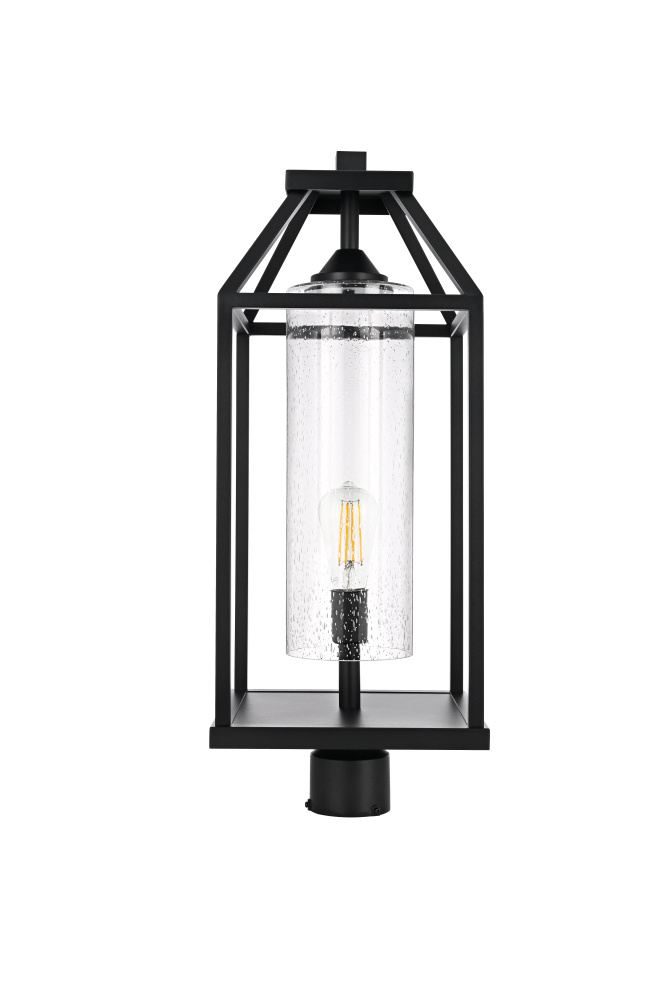Zora 26 inch Outdoor Post light in Black