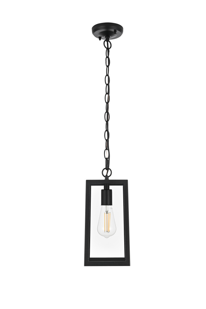 Veda 13 inch Outdoor Pendant in Black