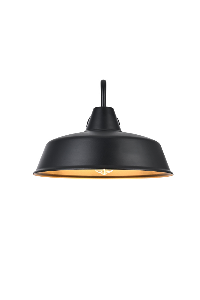 Tinsley 20 inch Outdoor Wall sconce in Black