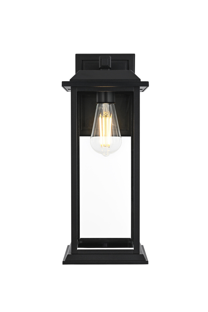 Araceli 17 inch Outdoor Wall sconce in Black