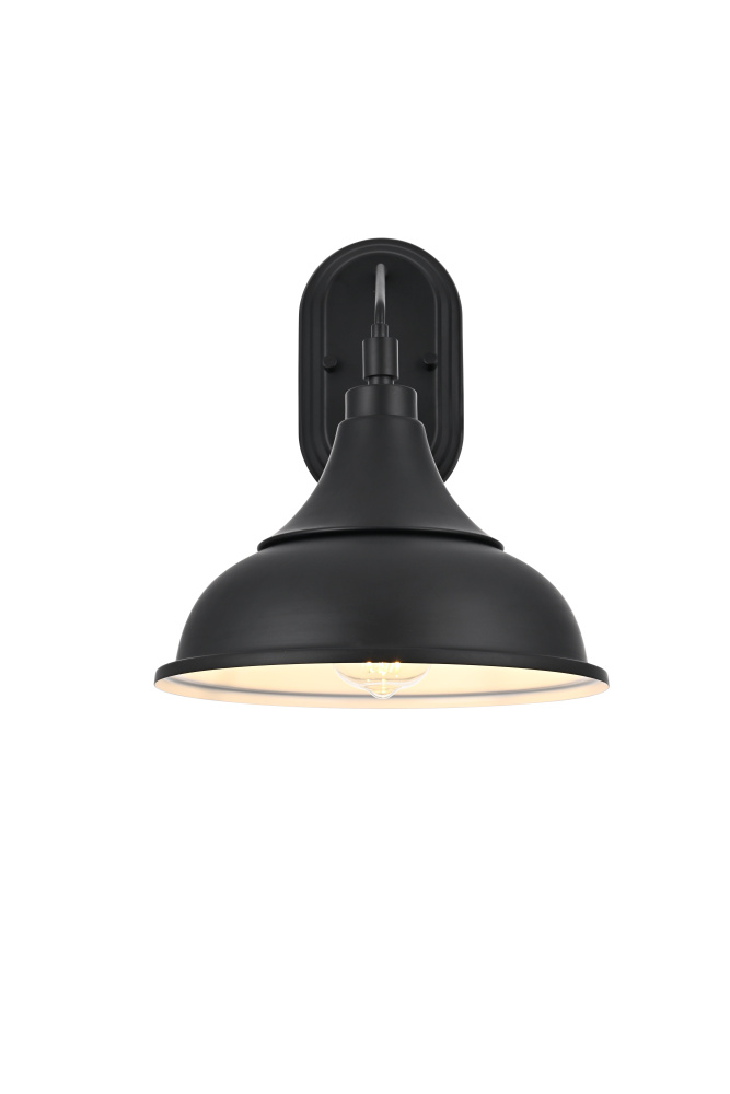 Wall Sconce W11"xH13.5"xE12" Black