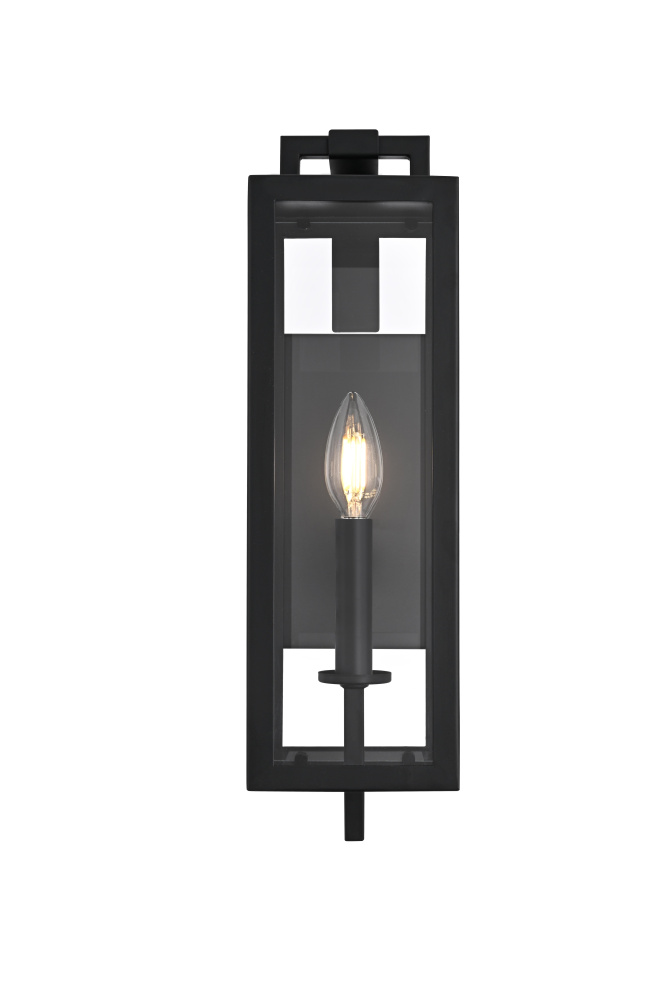 Wall Sconce W5"xH16.5"xE6" Black