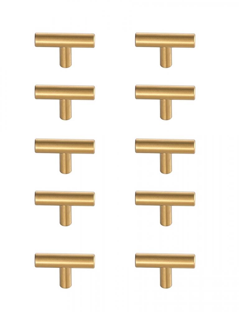 Quinn 4" Center to Center Brass Bar Pull Multipack (Set of 10)