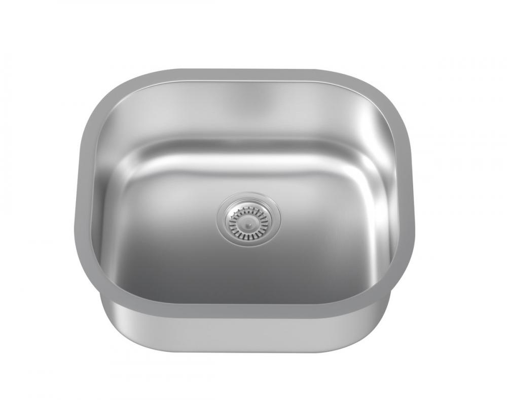 Stainless Steel undermount kitchen sink L20" x W18" x  H8"