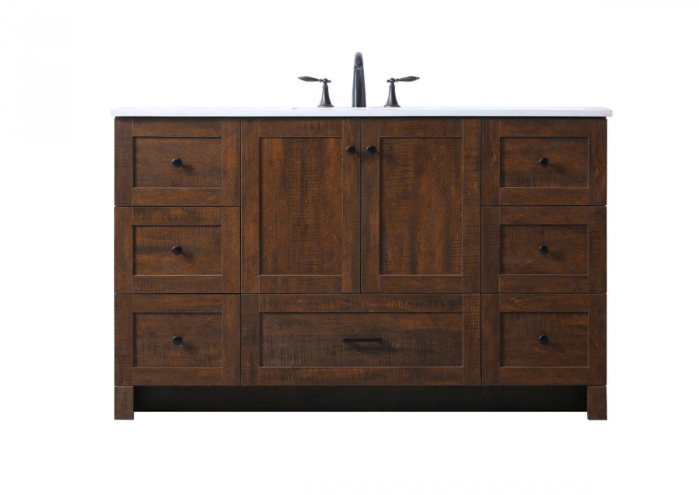 60 Inch Single Bathroom Vanity in Expresso