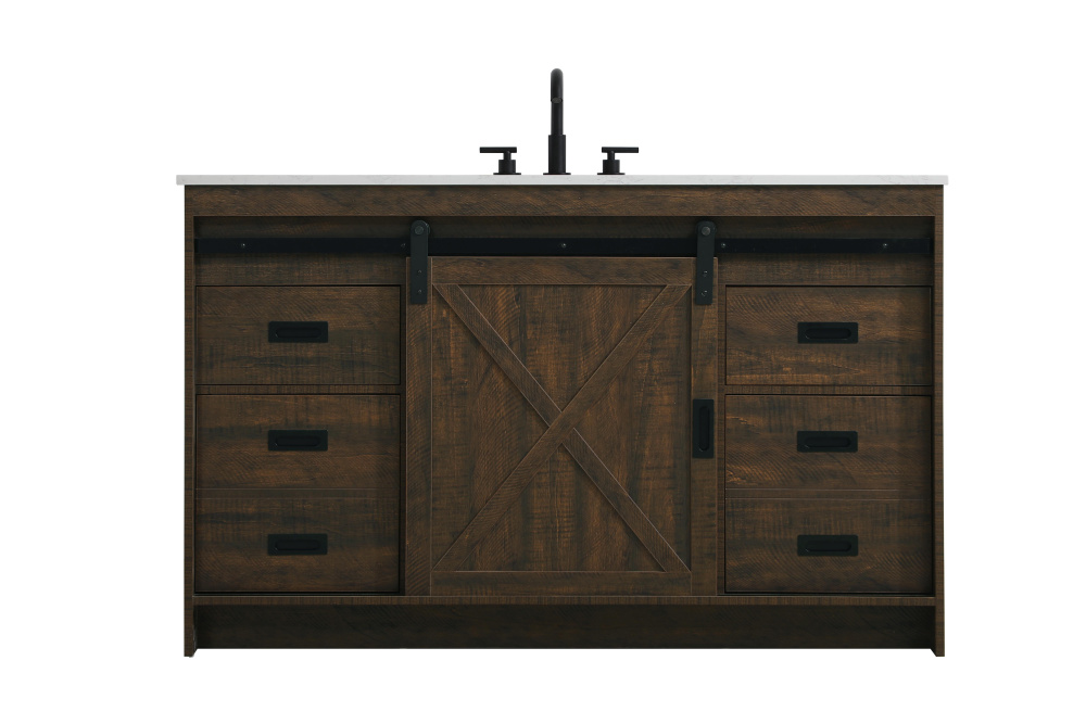 Vanity Cabinet 1Dr 4Dw 54''x34''x22'' Expresso