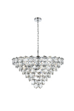 Elegant 1050D32C - Pendant D32"H18"L15 Chrome
