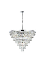 Elegant 1060D32C - Pendant D32"H24"L25 Chrome
