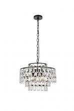 Elegant 1102D18BK - Mila 18 inch pendant in black