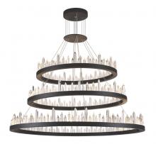 Elegant 1705G3LSDG - Malta 128 light Satin Dark Grey Chandelier Clear Royal Cut Crystal