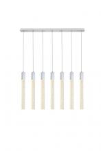 Elegant 2066S42C - Weston 7 lights pendant in chrome