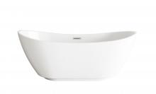 Elegant BT10362GW-BNK - Bathtub 62.2x28.3x25.2 GW with BNK drain kit