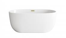 Elegant BT10754GW-BGD - Bathtub 54"29"23" GW with BGD drain kit