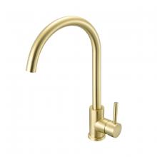 Elegant FAK-307BGD - Finn Single Handle Kitchen Faucet in Brushed Gold
