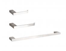 Elegant HWB-13S3RBNK - Bathroom hardware set 24"x2.9"+7"x2.9"+9.6"x2.9" brushed nickel