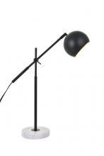 Elegant LD4069T20BK - Aperture 1 Light Black Table Lamp