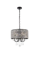 Elegant LD713D17BK - Elise 17 Inch Pendant in Black