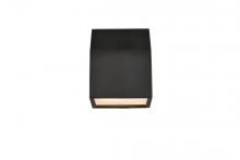 Elegant LDOD4004BK - Raine Integrated LED Wall Sconce in Black
