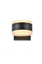 Elegant LDOD4012BK - Raine Integrated LED Wall Sconce In Black