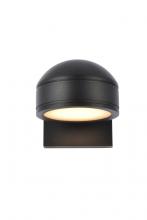 Elegant LDOD4016BK - Raine Integrated LED Wall Sconce In Black