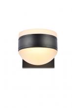 Elegant LDOD4017BK - Raine Integrated LED Wall Sconce In Black
