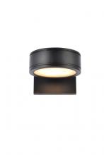 Elegant LDOD4018BK - Raine Integrated LED Wall Sconce in Black