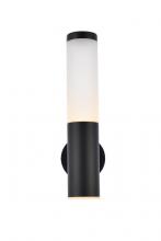 Elegant LDOD4020BK - Raine Integrated LED Wall Sconce In Black