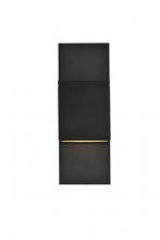 Elegant LDOD4024BK - Raine Integrated LED Wall Sconce in Black