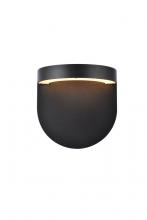Elegant LDOD4031BK - Raine Integrated LED Wall Sconce In Black