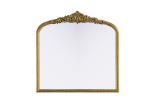 Elegant MR7F3636AB - Naomi Vintage Resin Mirror 36x36 in Antique Brass