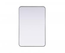 Elegant MR8A2436SIL - R Corner Mirror 24"x36"x2" Silver