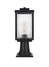 Elegant OD308P17BK - Ludlow 7 inch Outdoor Pendant in Black