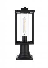 Elegant OD310P17BK - Memphis 7 inch Outdoor Pendant in Black