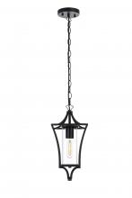 Elegant OD311H15BK - Outdoor Hanging L7" W7" H15" L1 Black