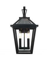 Elegant OD334W18BK - Frankford 7 inch Outdoor Pendant in Black