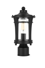 Elegant OD609P13BK - Artemis 13 inch Outdoor Post light in Black