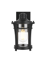 Elegant OD609W11BK - Artemis 11 inch Outdoor Wall sconce in Black
