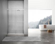 Elegant SD202-4876PCH - Frameless shower door 48 x 76 Polished Chrome